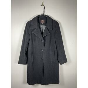 Anne Klein Women’s Wool Cashmere Blend Sz 12 Large L Coat Business Dressy